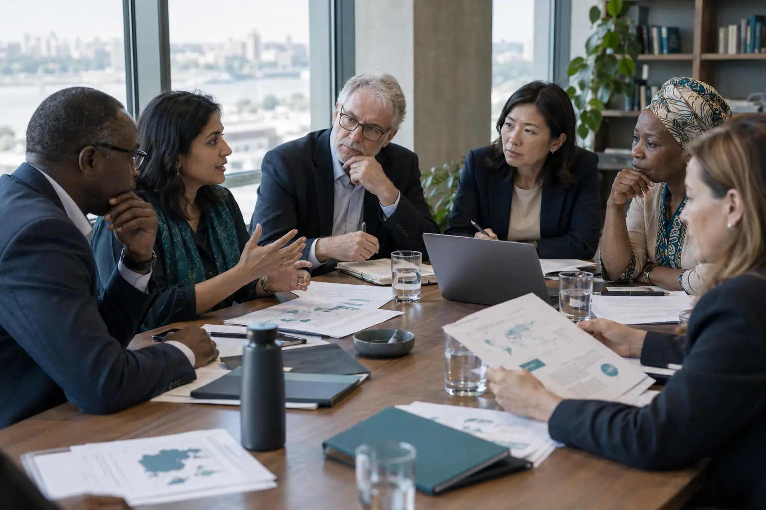International education leaders discussing an open education framework